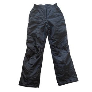 Fera Black Ski Snowboard Pants Cold Weather Snow Sz 6R Insulated Elastic Waist